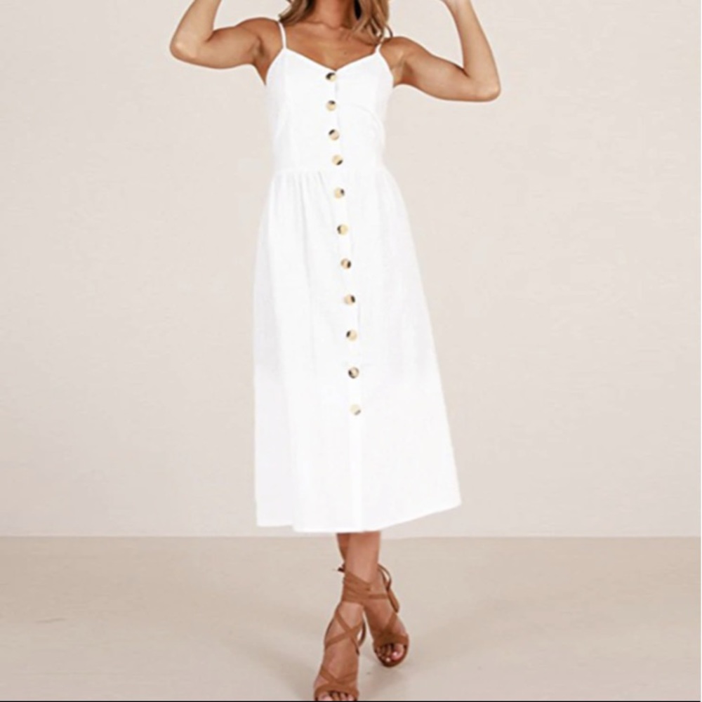 H&M White Maxi dress
